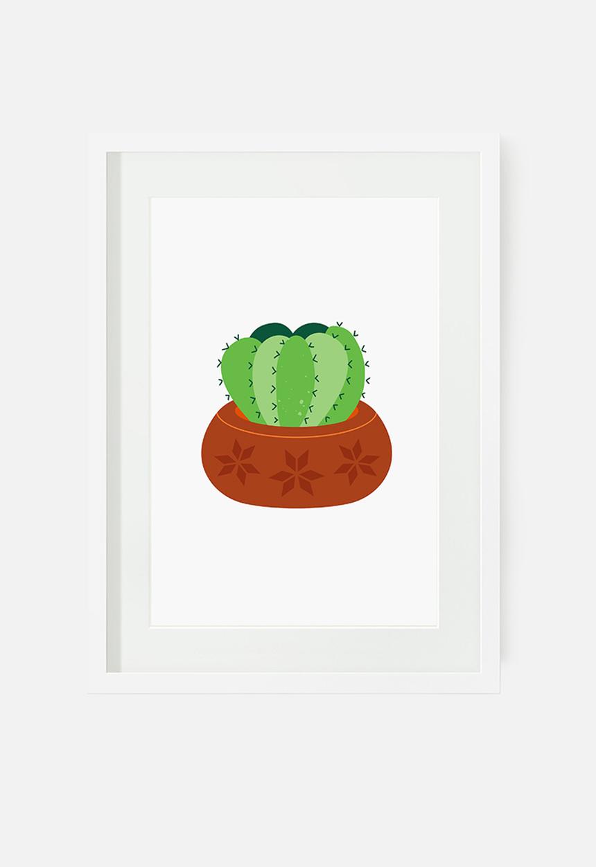 Sugar & Vice - Colour cactus wall art