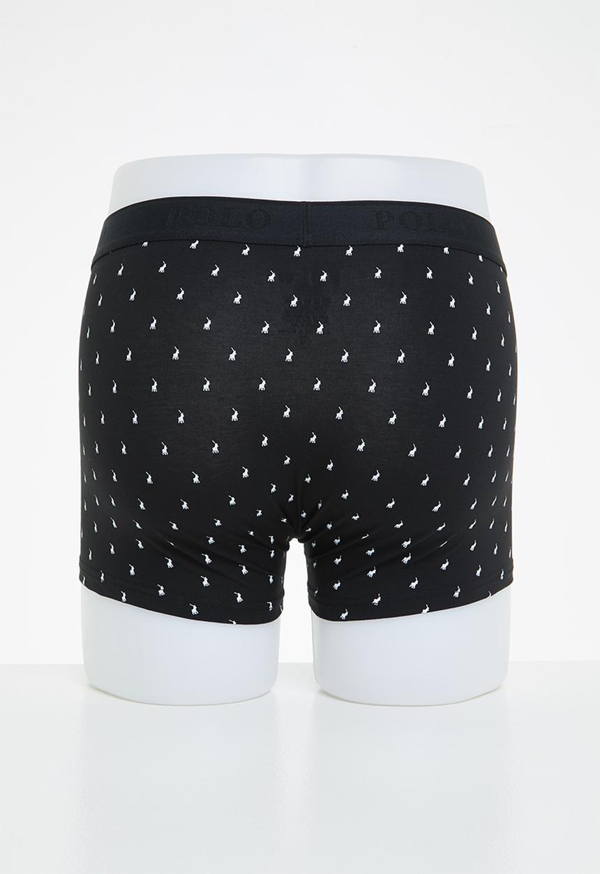 POLO - Men aop pony knit boxer - black