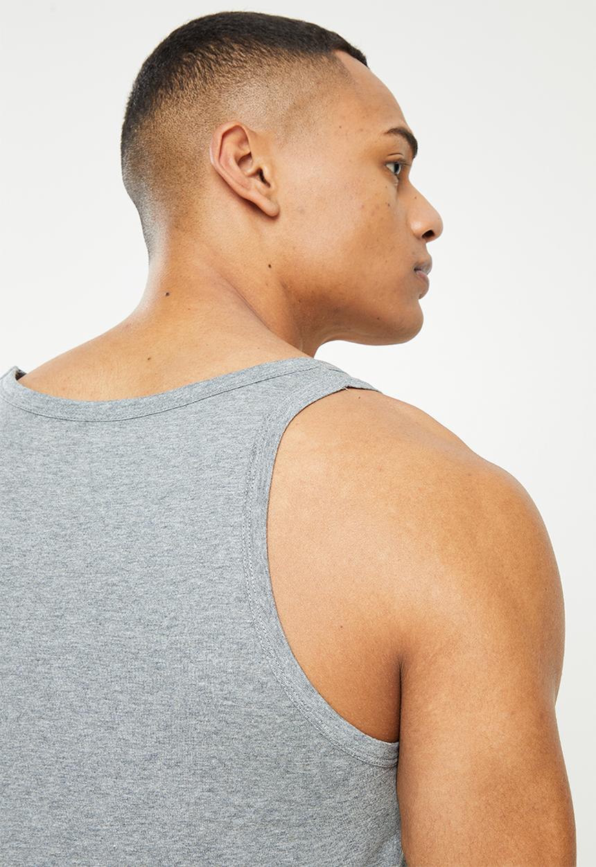 Diesel  - Umtk johnny tube vest 2-pack - black & grey
