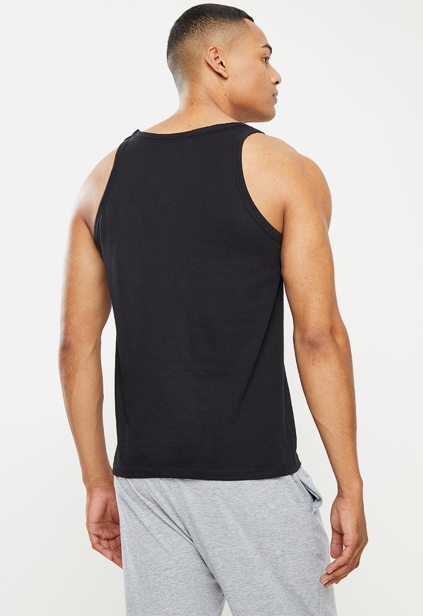Diesel  - Umtk-johnny-tube vest 2 pack - black