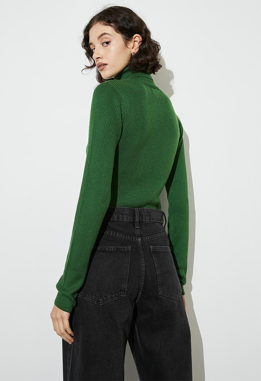 Superbalist - Crop turtle neck - new green