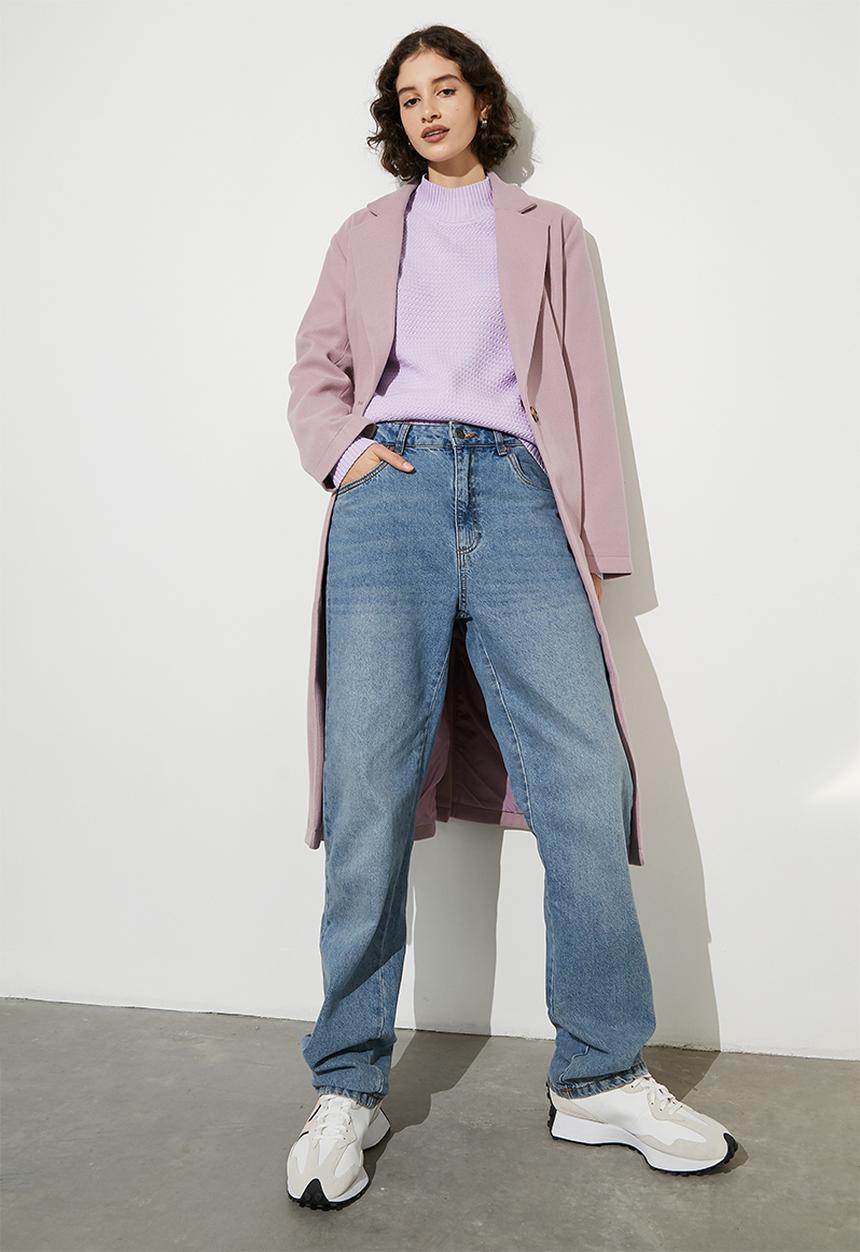 Superbalist - Stitch interest jumper - lilac