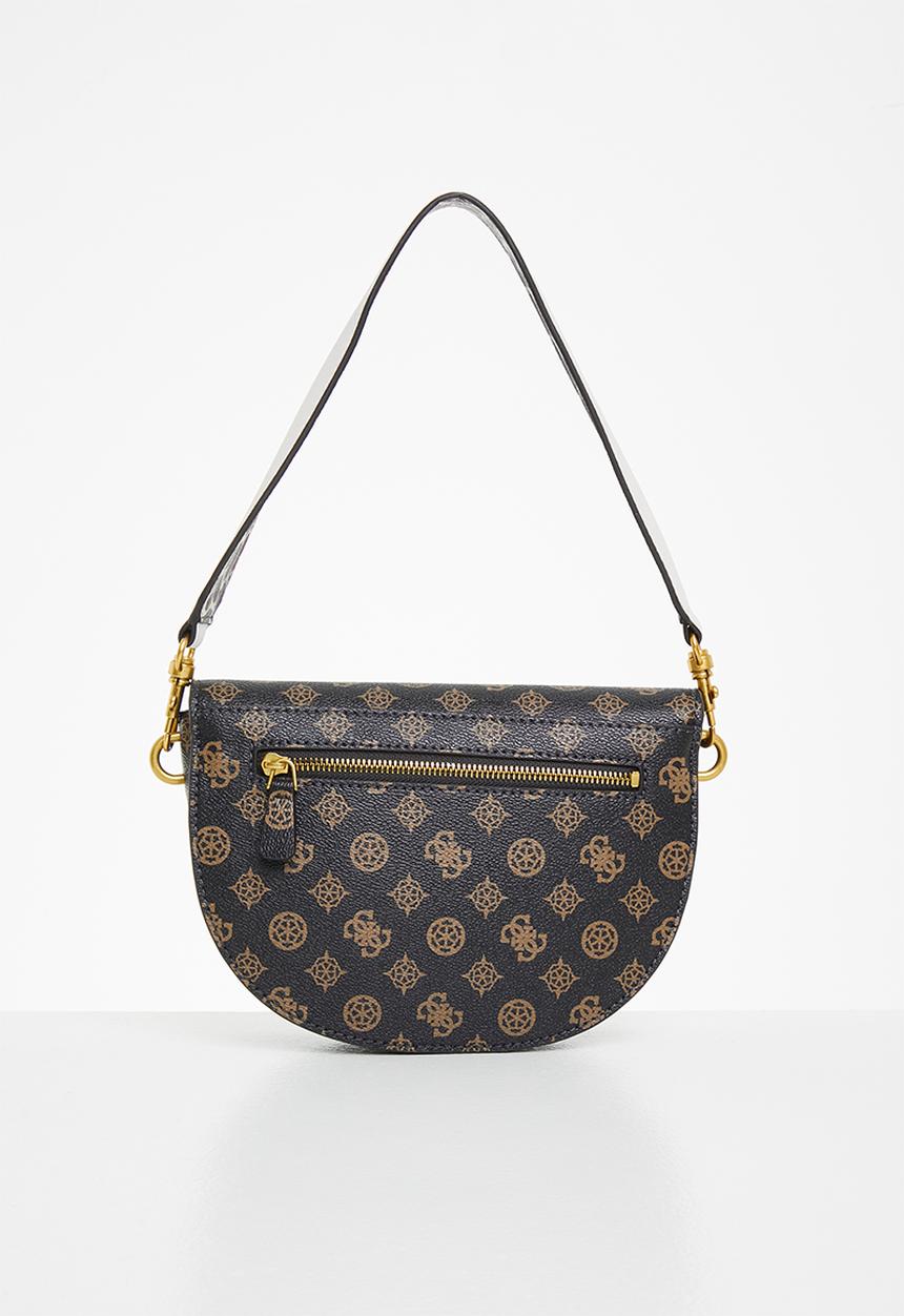 GUESS - Danna saddle bag - mocha 