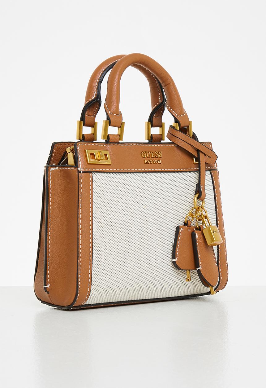 GUESS - Katey mini satchel - cognac