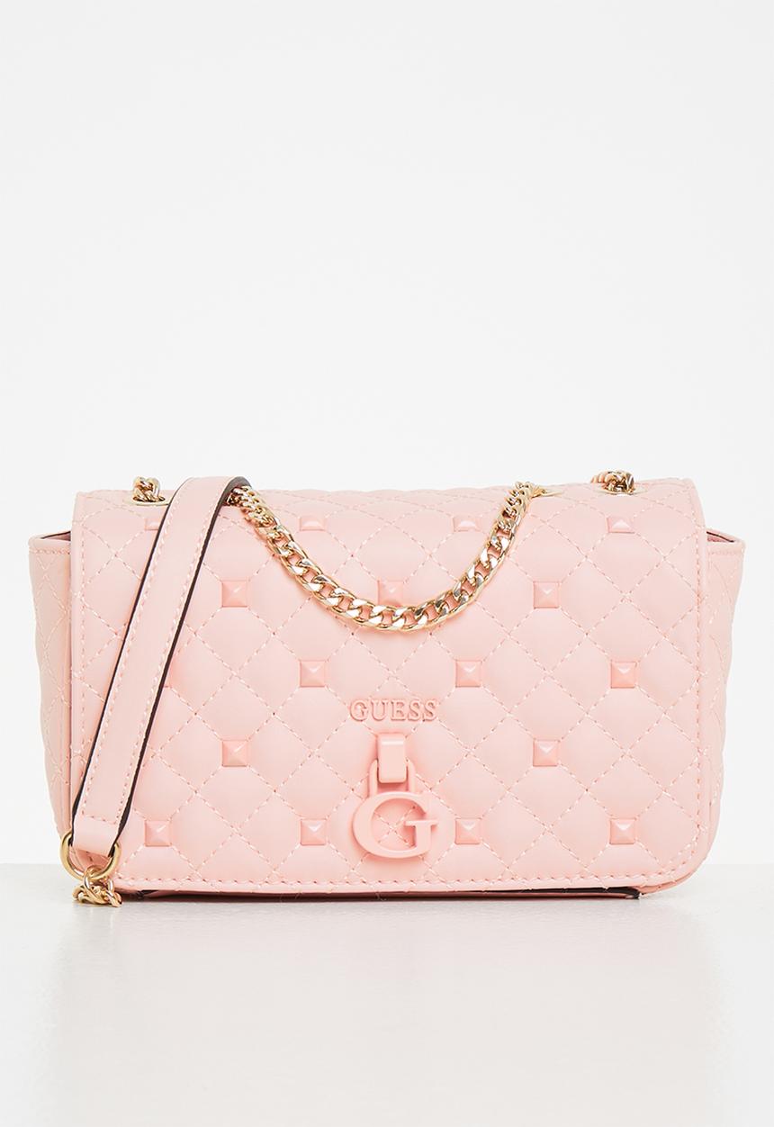 GUESS - Rue rose mini crossbody flap - peach