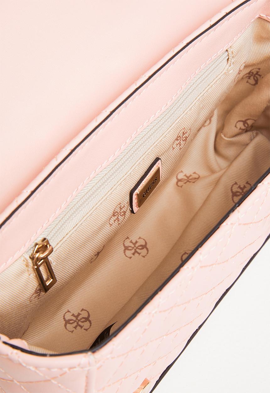 GUESS - Rue rose mini crossbody flap - peach