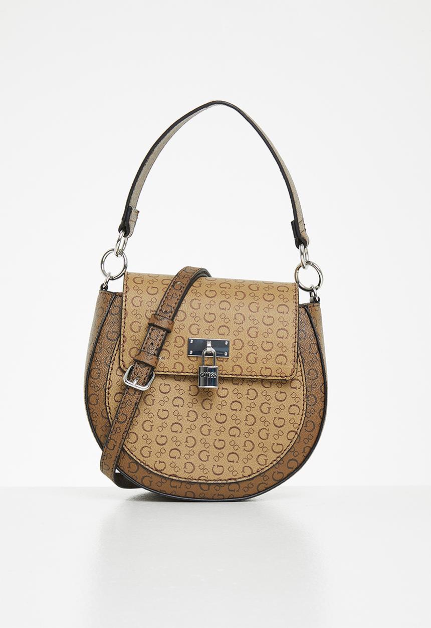 GUESS - Elkhart crossbody flap - mocha 