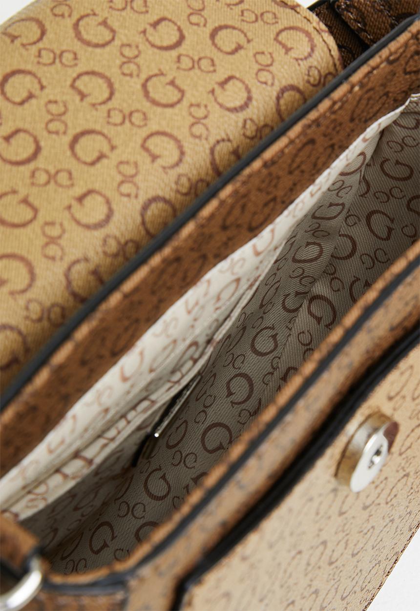 GUESS - Elkhart crossbody flap - mocha 