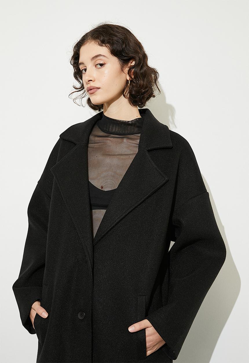 Superbalist - Comfy coat - black