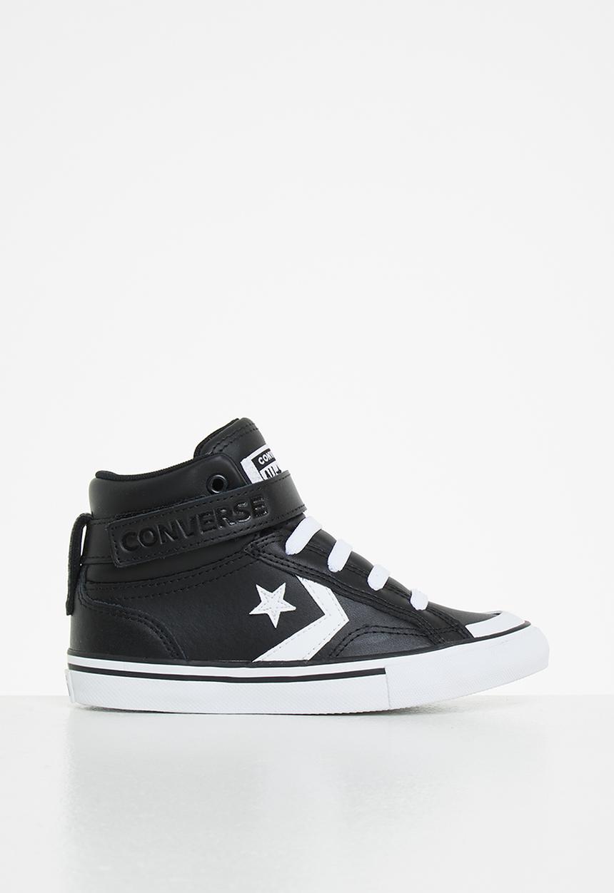 Converse - Pro blaze strap leather hi - black & white 