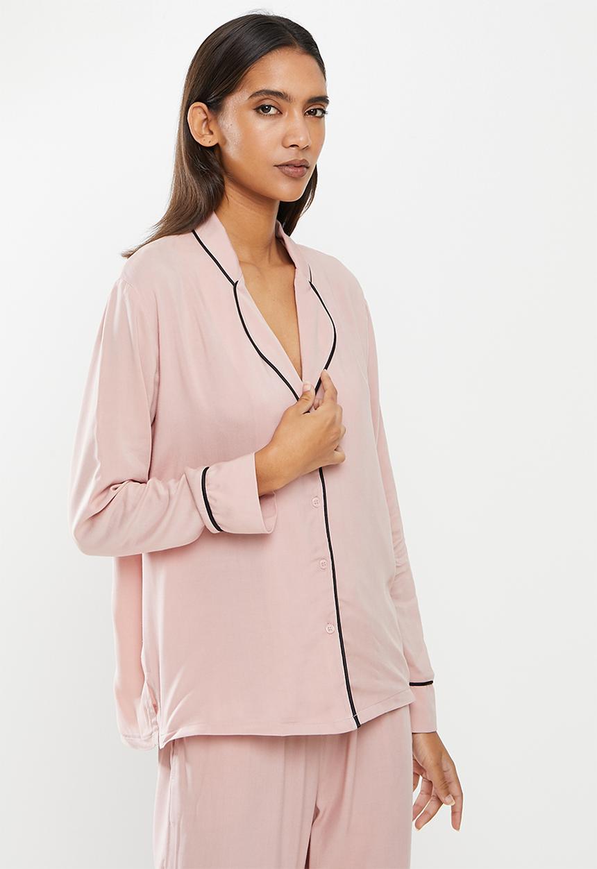 Superbalist - Sleep shirt & pants set - dusty pink
