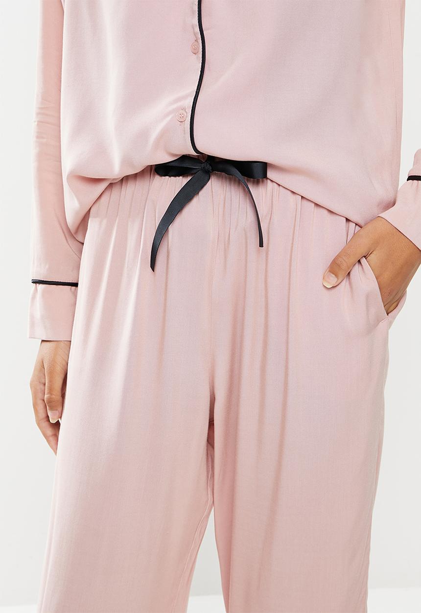 Superbalist - Sleep shirt & pants set - dusty pink