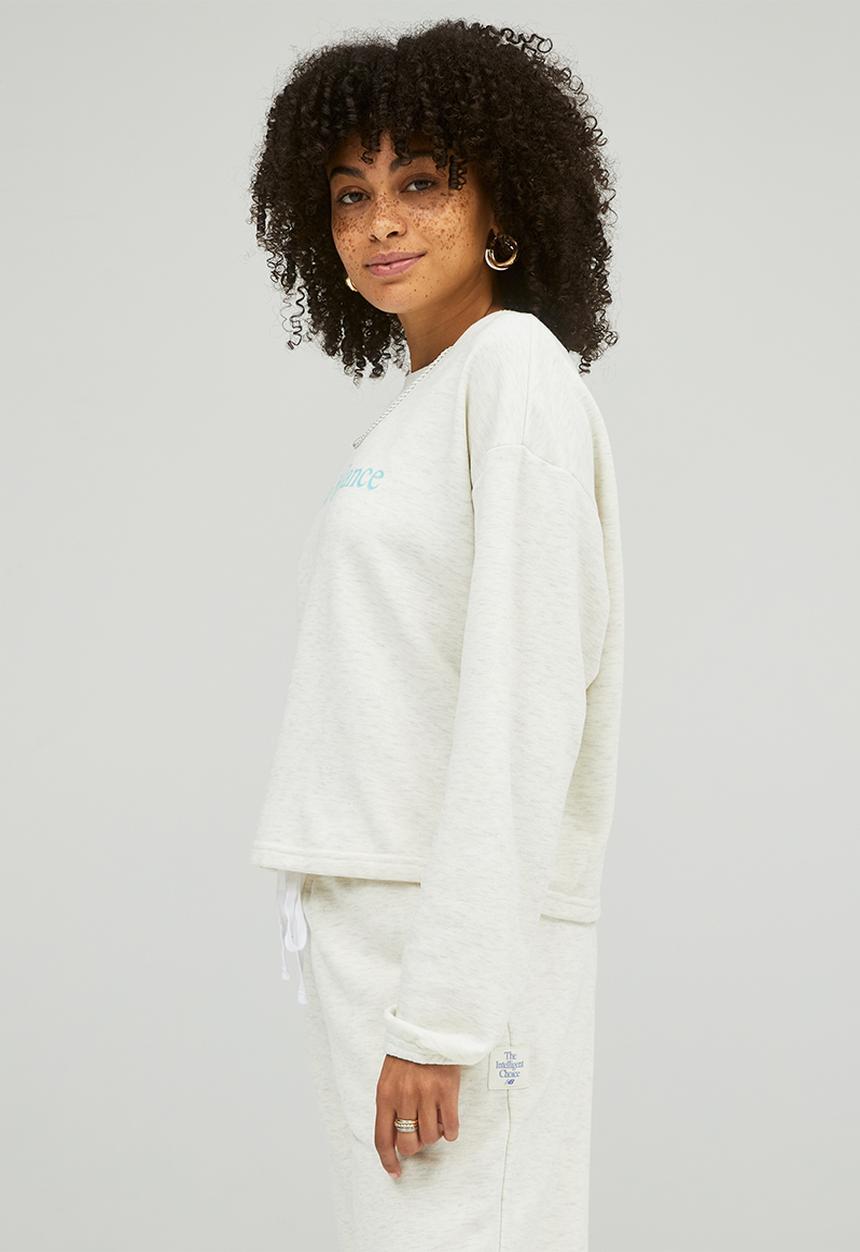 New Balance  - Nb essentials pure balance crew - white