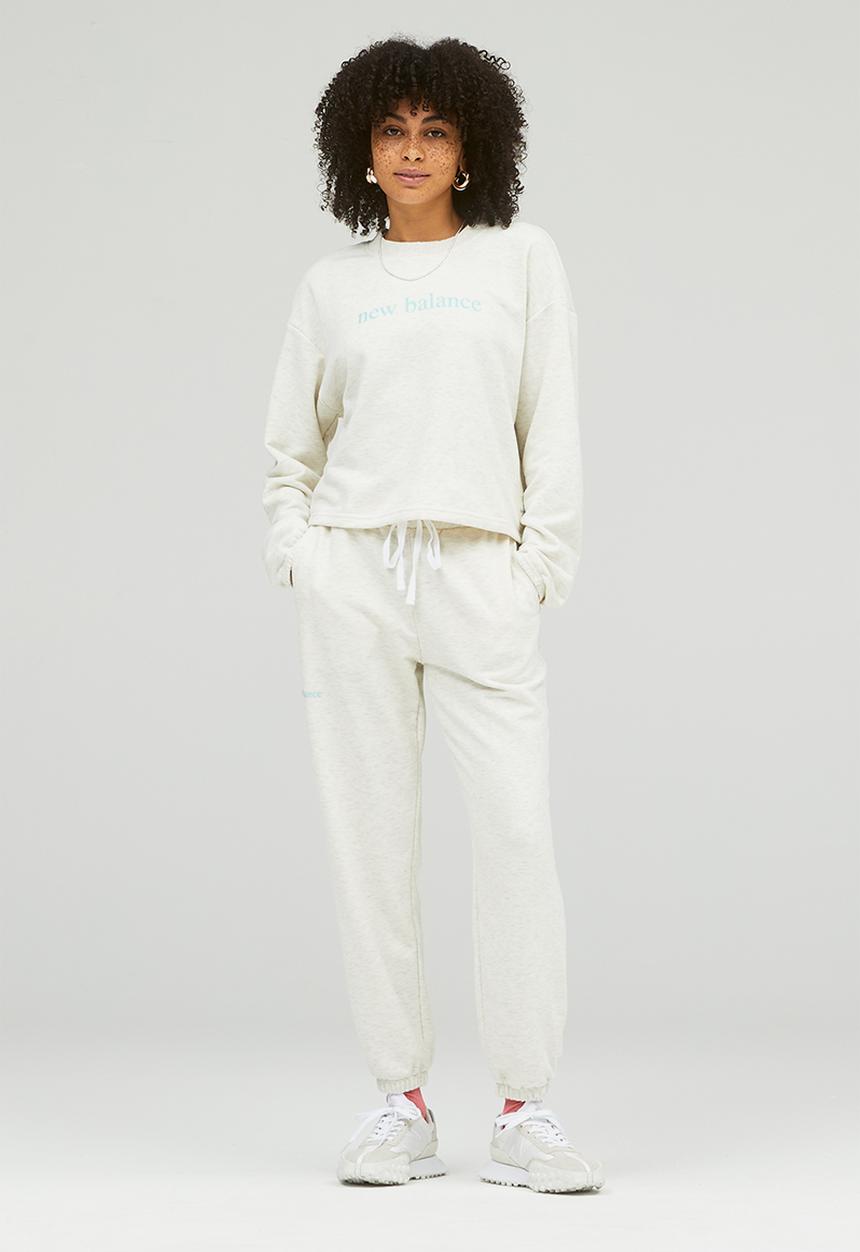 New Balance  - Nb essentials pure balance crew - white