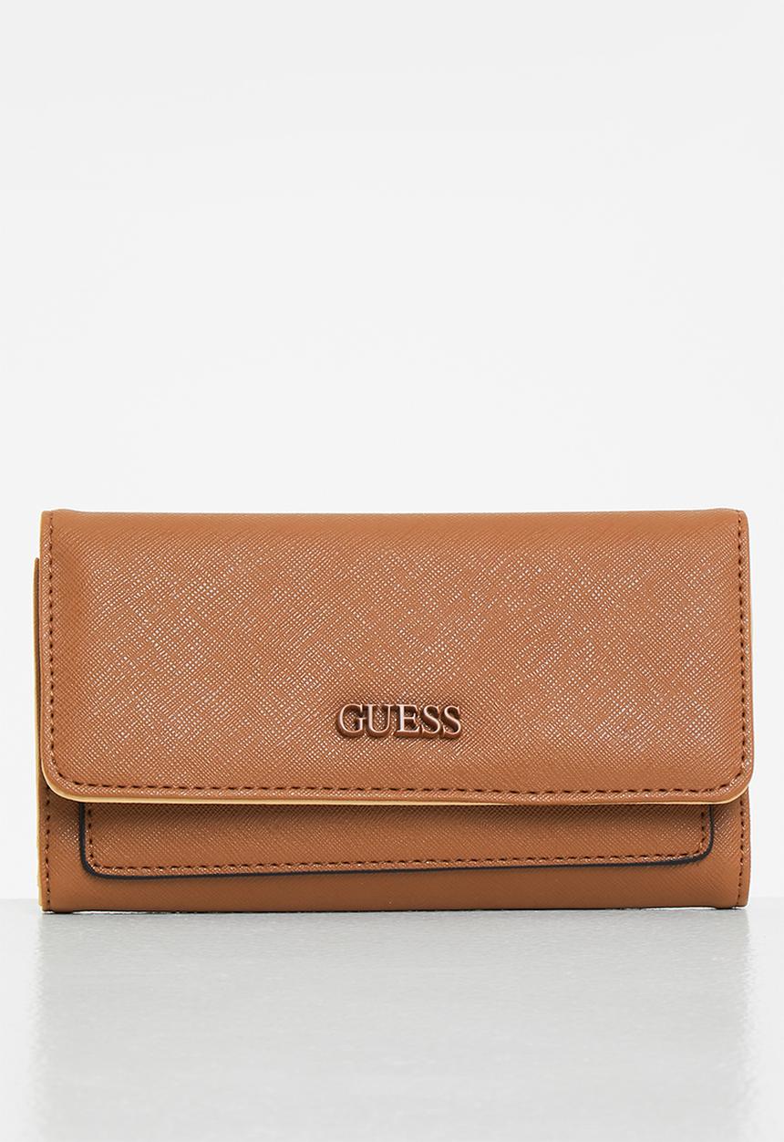 GUESS - Tempe slg slim clutch - coffee