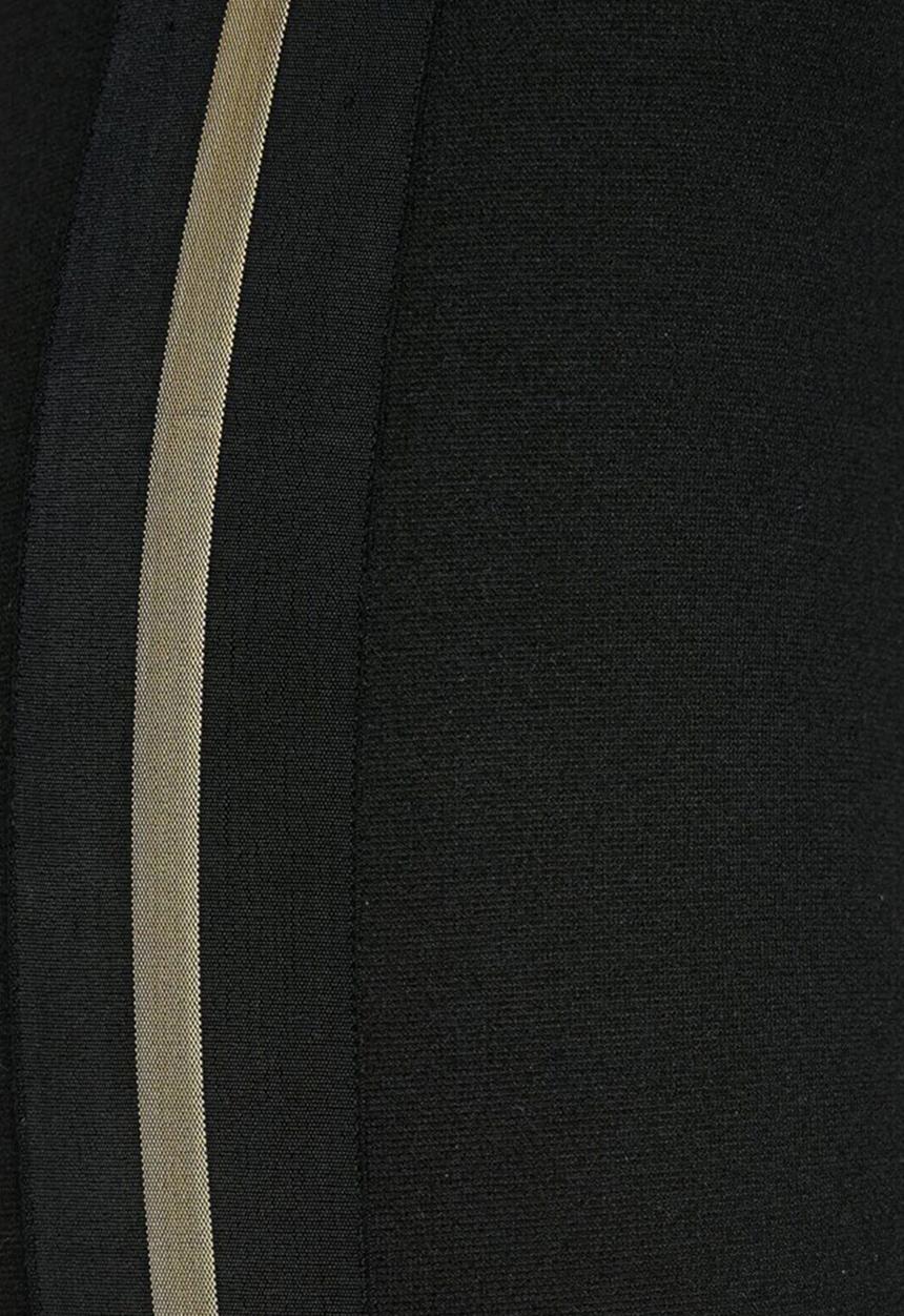 Koton - Medium rise, banded detailed leggings - black