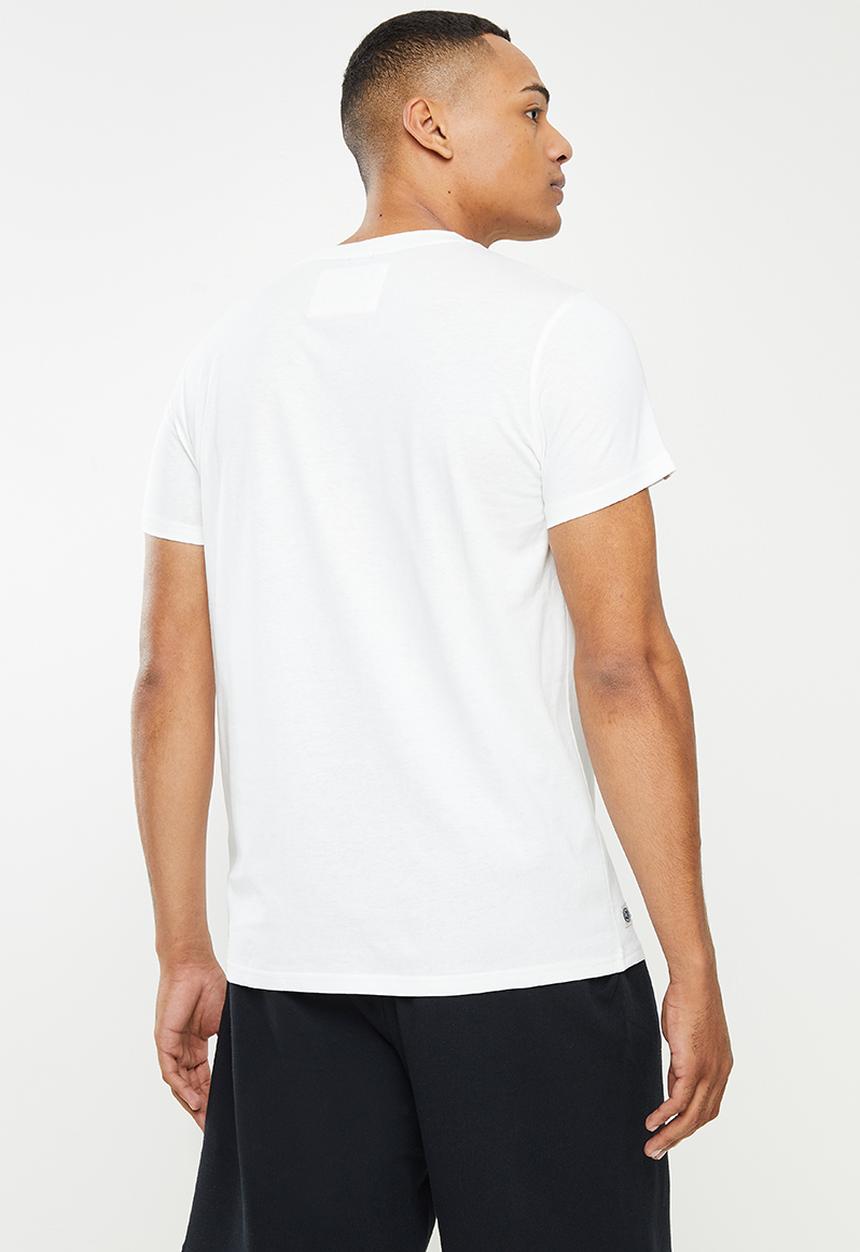 Aca Joe - Centre logo printed tee - snow white