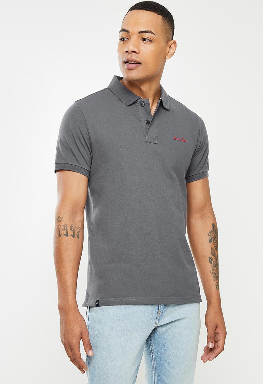 Aca Joe - Small logo embroidery golfer - charcoal
