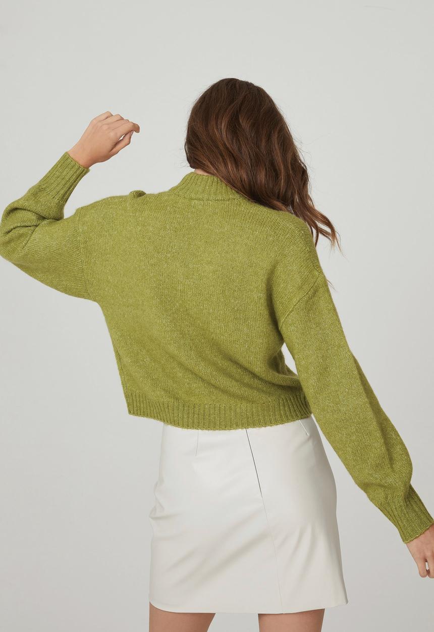 Cotton On - Blondie mock neck pullover - khaki green