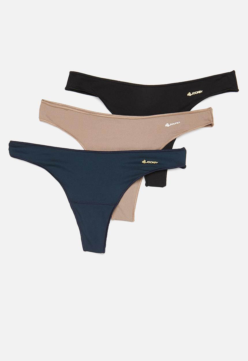 Jockey - 3 Pack no panty line g-string - multi 