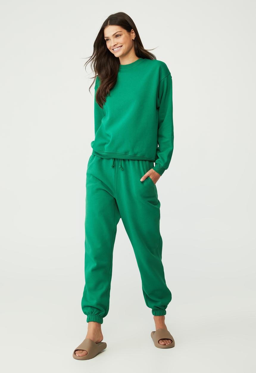 Cotton On - Classic crew sweatshirt - vintage green