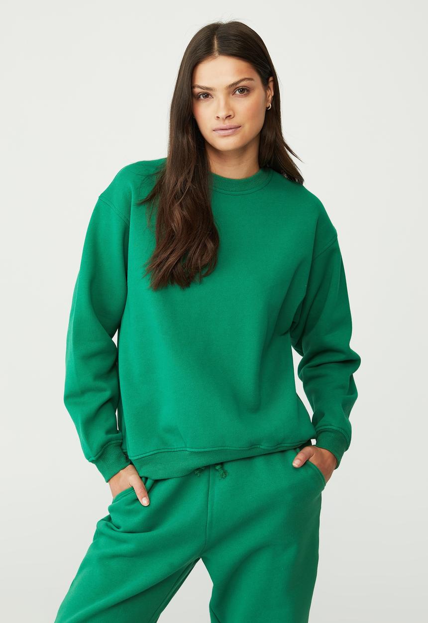 Cotton On - Classic crew sweatshirt - vintage green