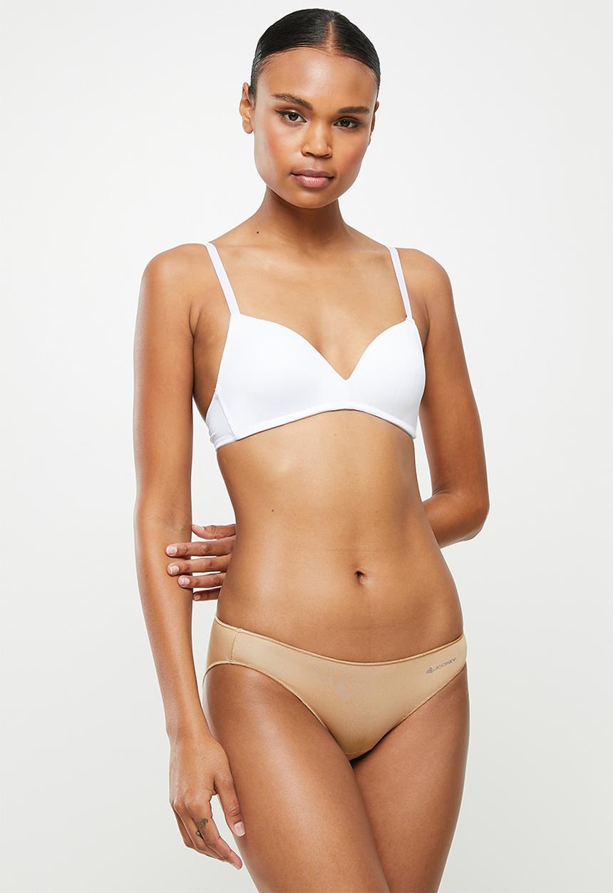 Jockey - 3 Pack no panty line bikini - powder beige