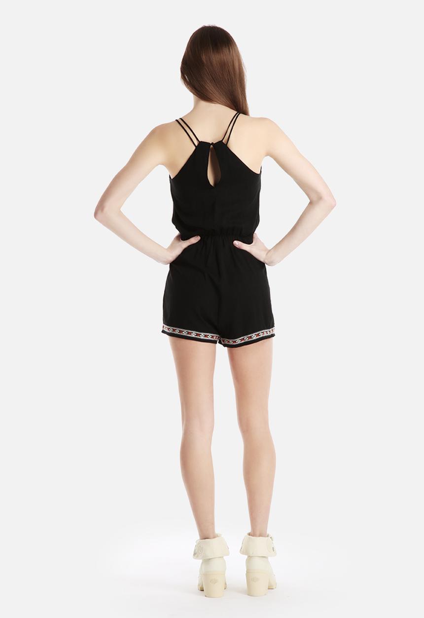 New Look - Embroidered Placement Playsuit