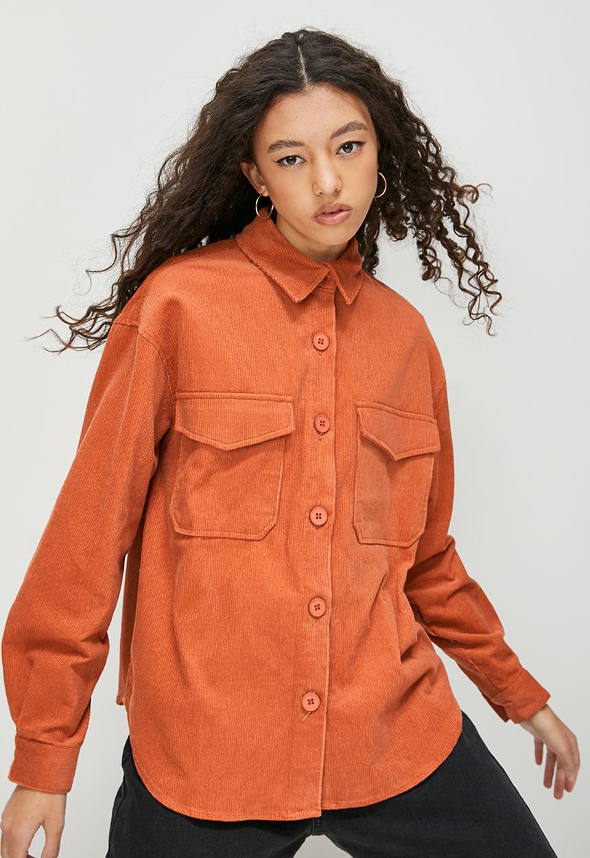 Blake - Corduroy shacket - rust