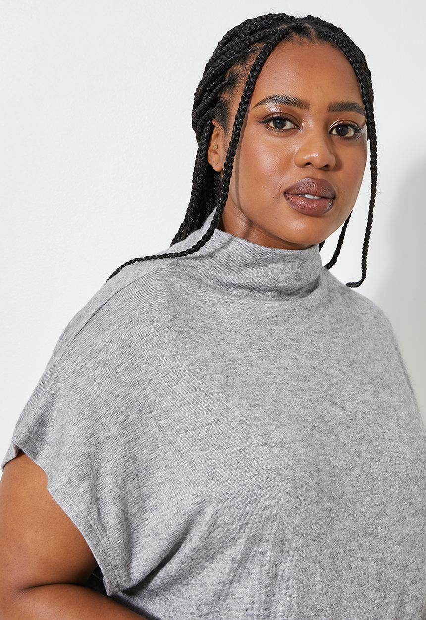 Superbalist - Co-ord longline cut & sew - grey melange
