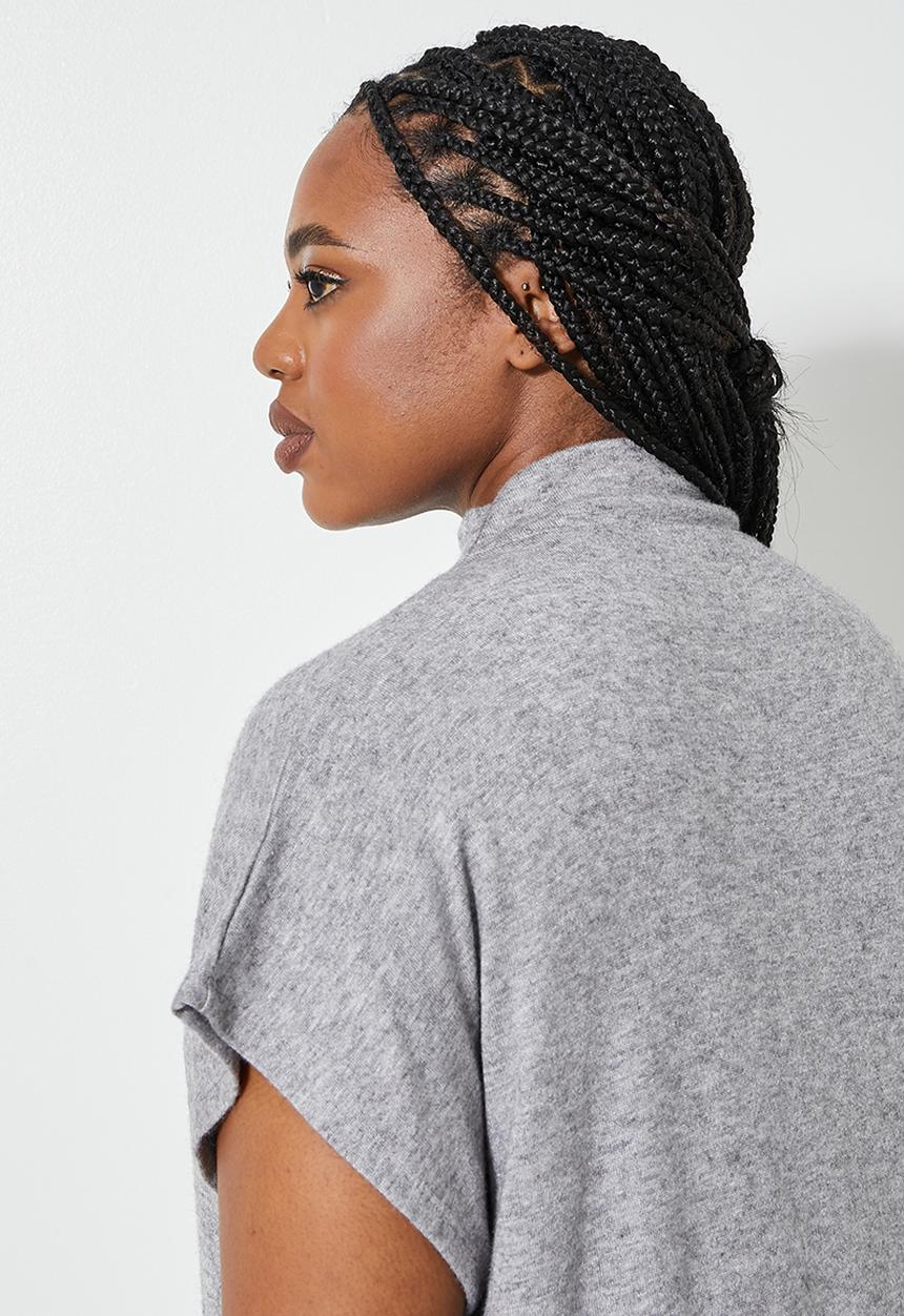 Superbalist - Co-ord longline cut & sew - grey melange