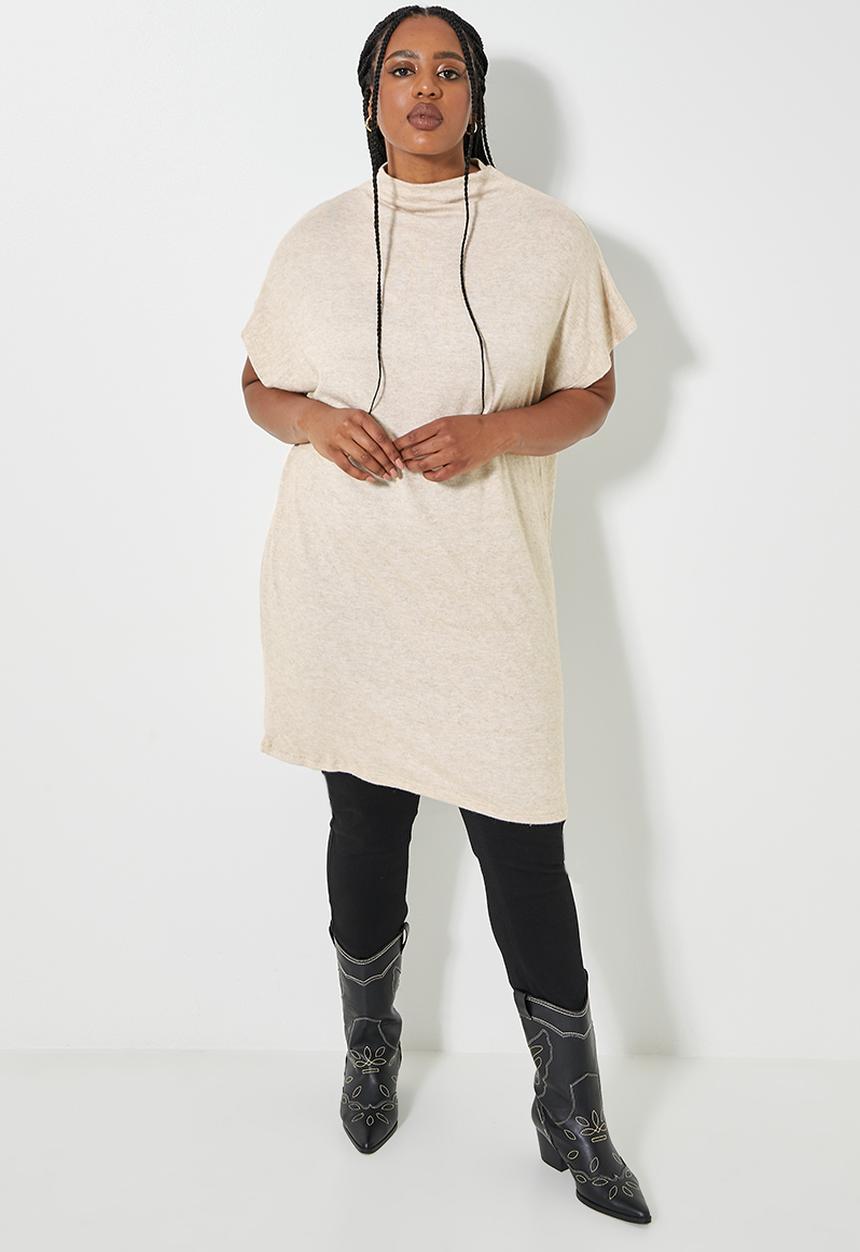 Superbalist - Co-ord longline cut & sew - oatmeal melange