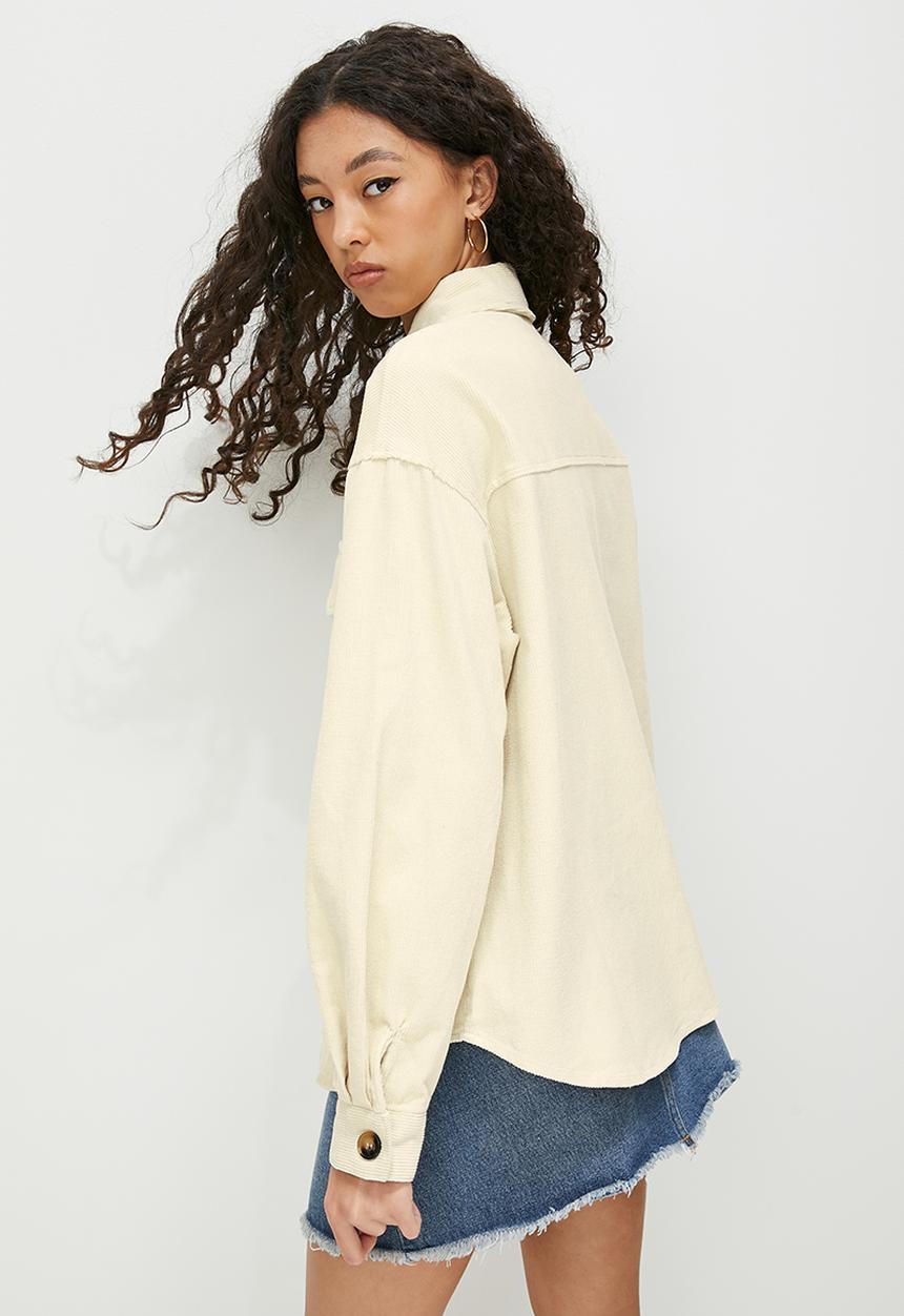 Blake - Corduroy shacket - milk