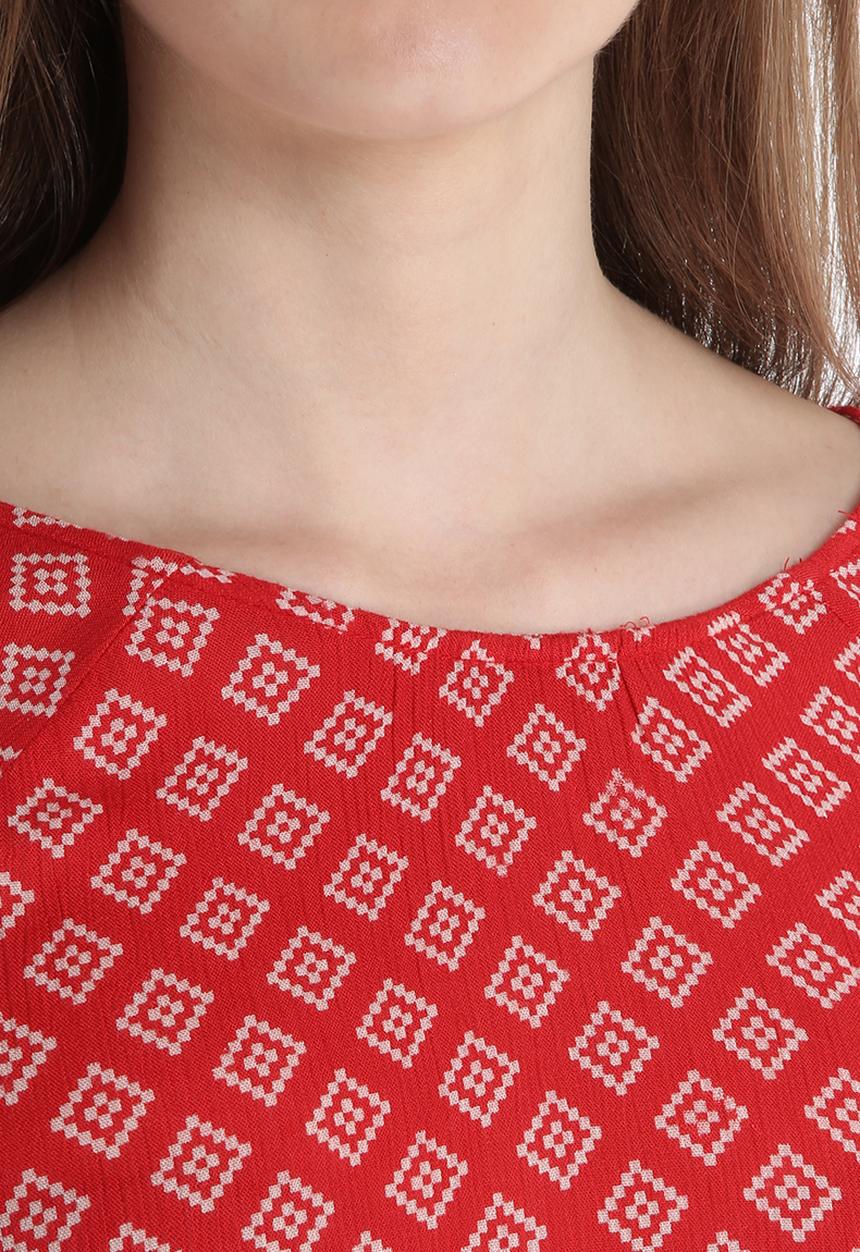 New Look - Amaris Tile Embroidered Border Shell Top