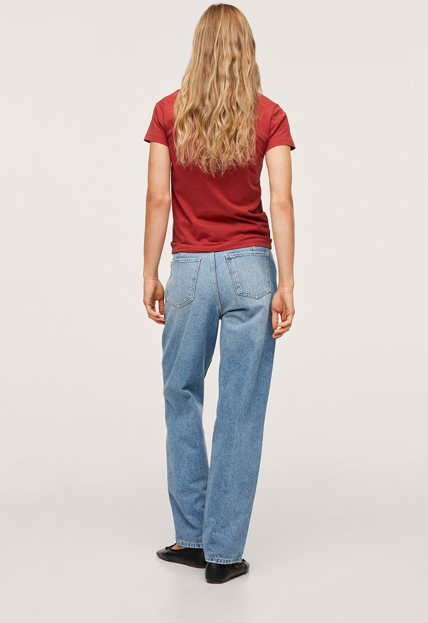 MANGO - T-shirt mnglog2-h - red