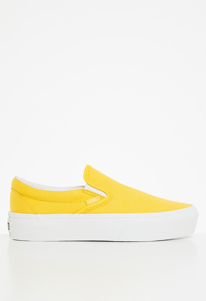 Vans - Ua classic slip-on platform - (twill) freesia/blanc de blanc