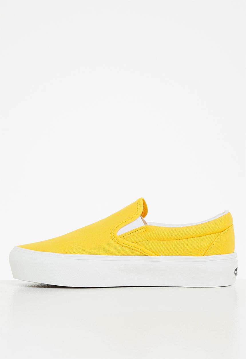 Vans - Ua classic slip-on platform - (twill) freesia/blanc de blanc