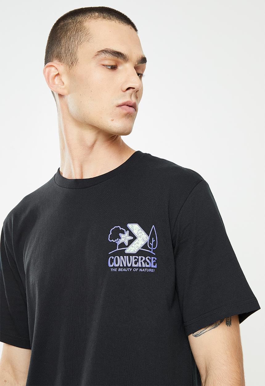 Converse - Landscape  centre tee - black