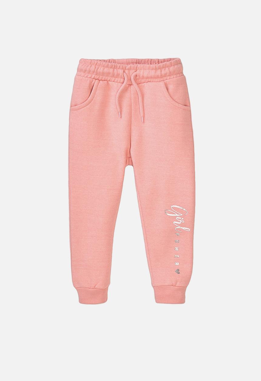 MINOTI - Blush pink basic fleece jogpant - pink 