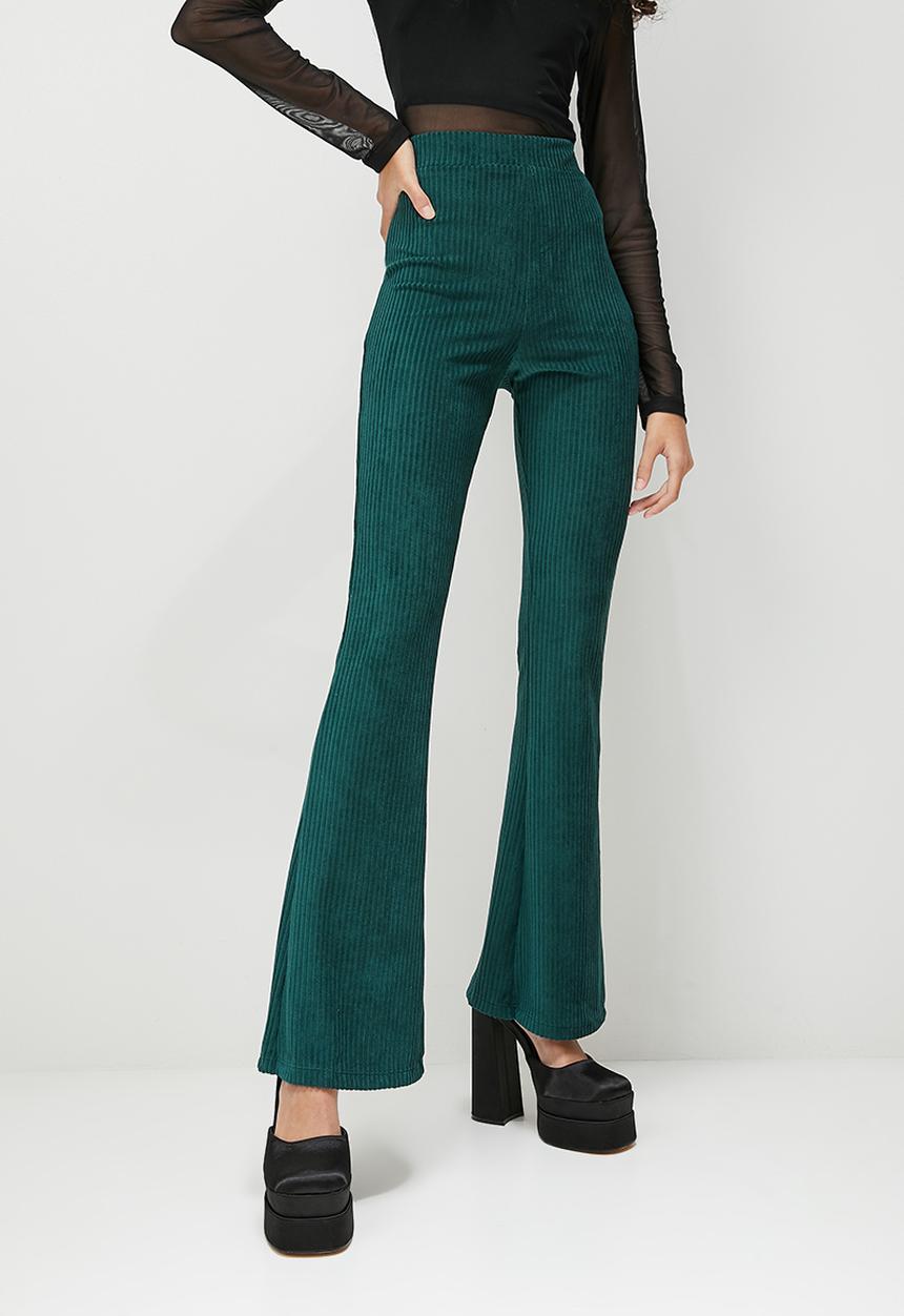 Blake - Corduroy wide leg pant - shaded spruce