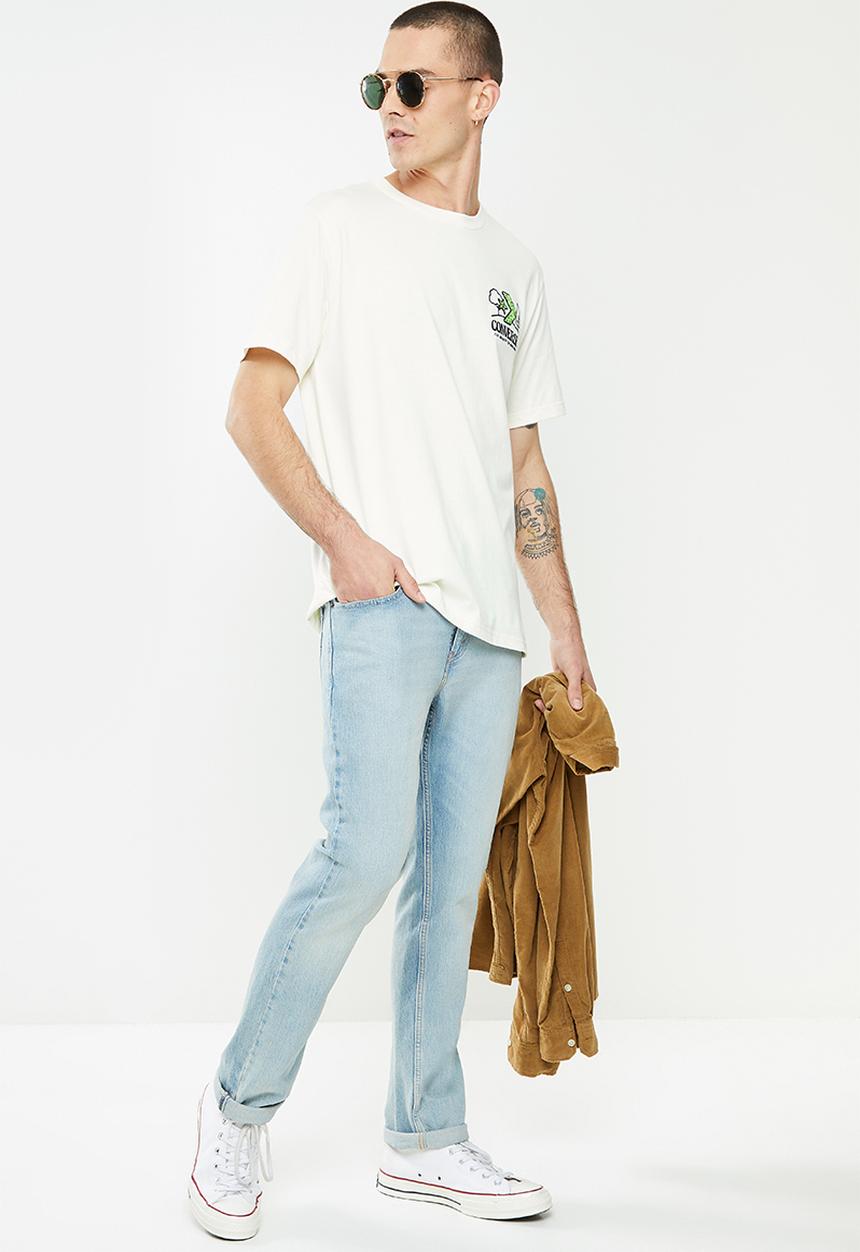 Converse - Landscape  centre tee - off white 