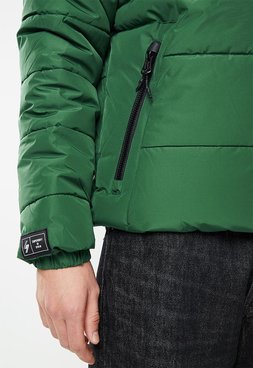 Superdry. - Non hooded sports puffer - dark green