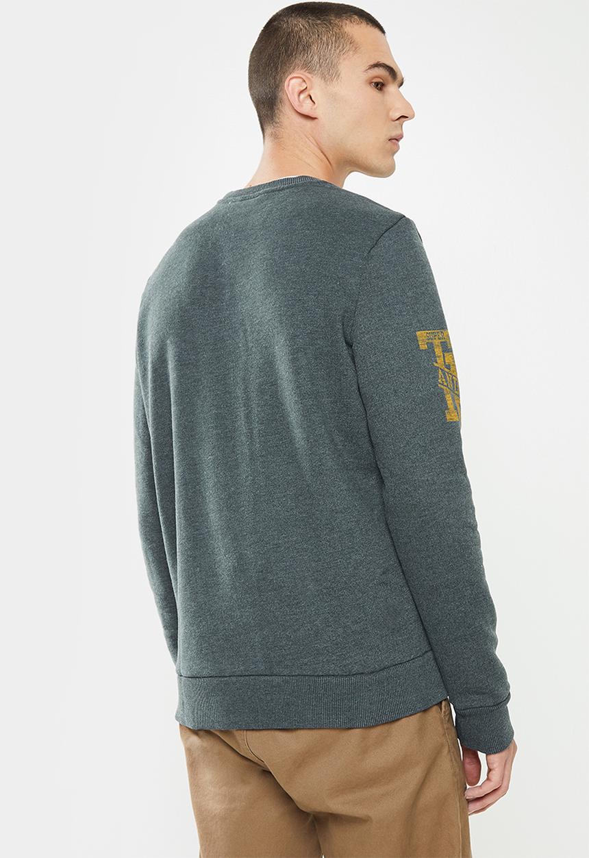 Superdry. - T&f crew - pine marl