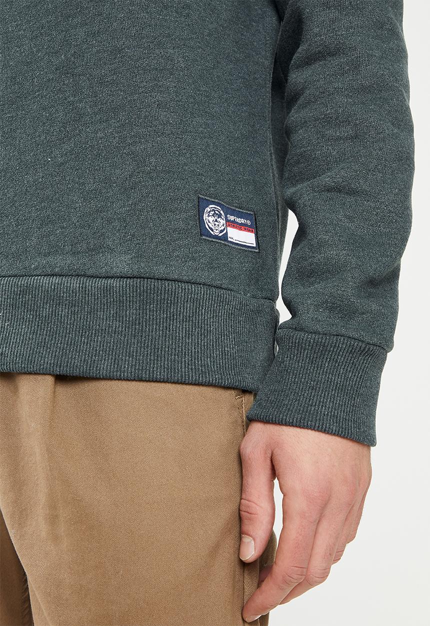 Superdry. - T&f crew - pine marl