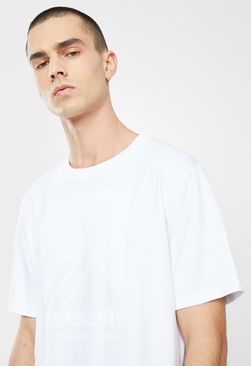 Superdry. - Mountain sport blk tee - optic