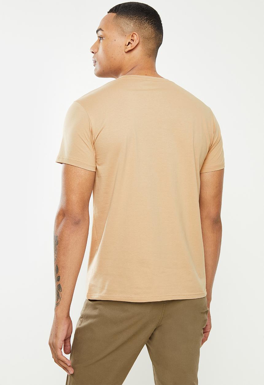Valenta - Valenta short sleeve v-neck tee - stone