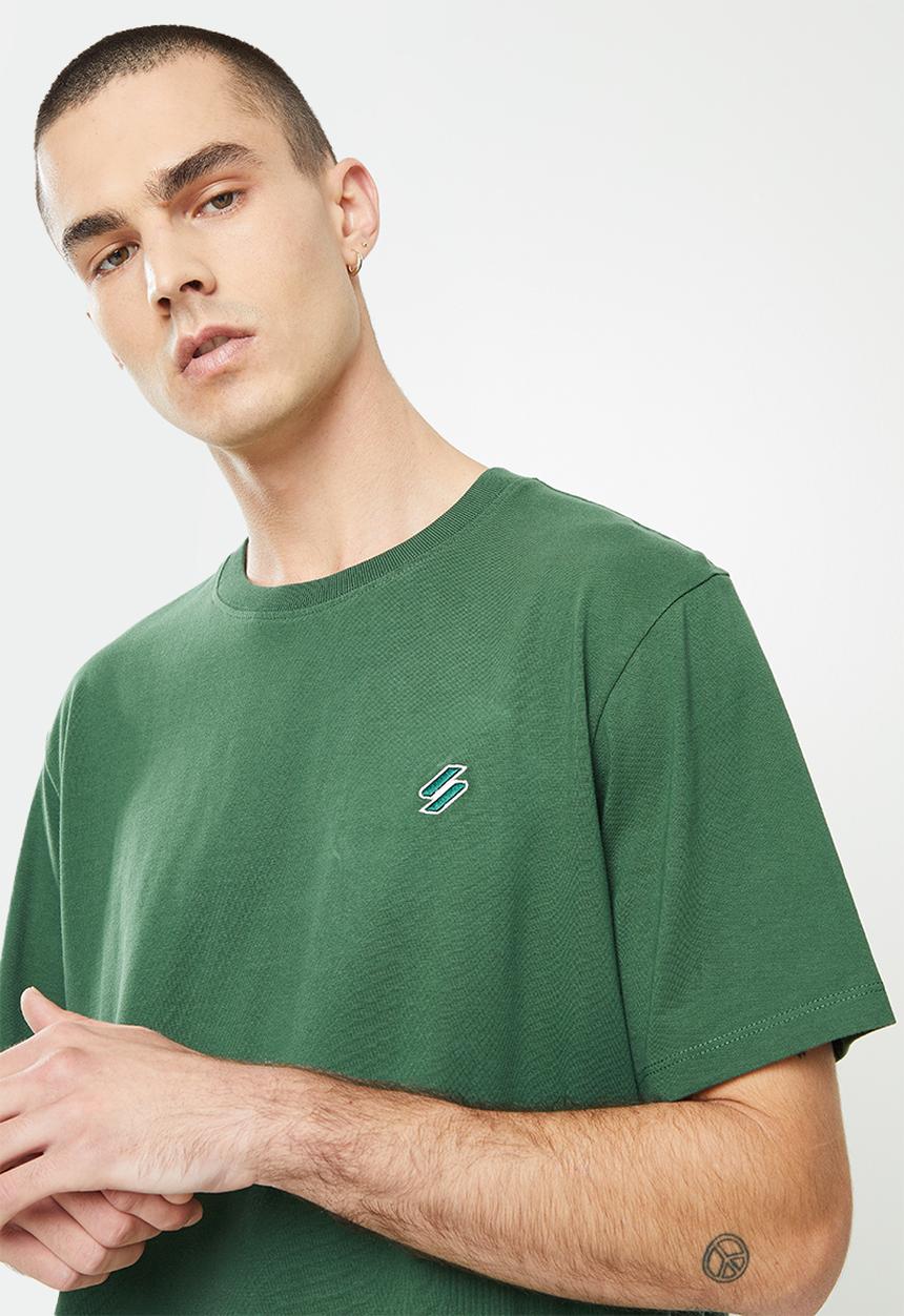 Superdry. - Superdry code essential tee - dark green