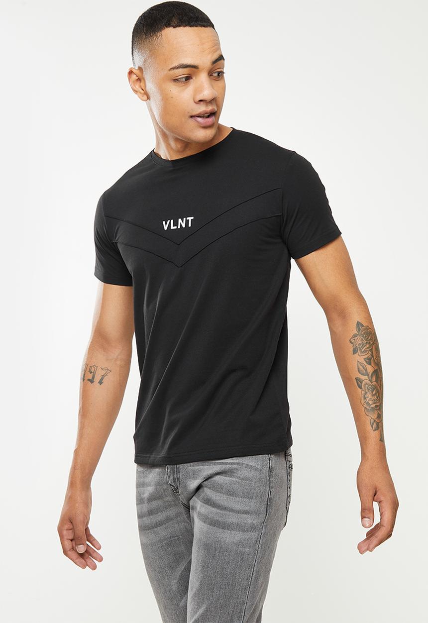 Valenta - Valenta short sleeve v-neck tee - black