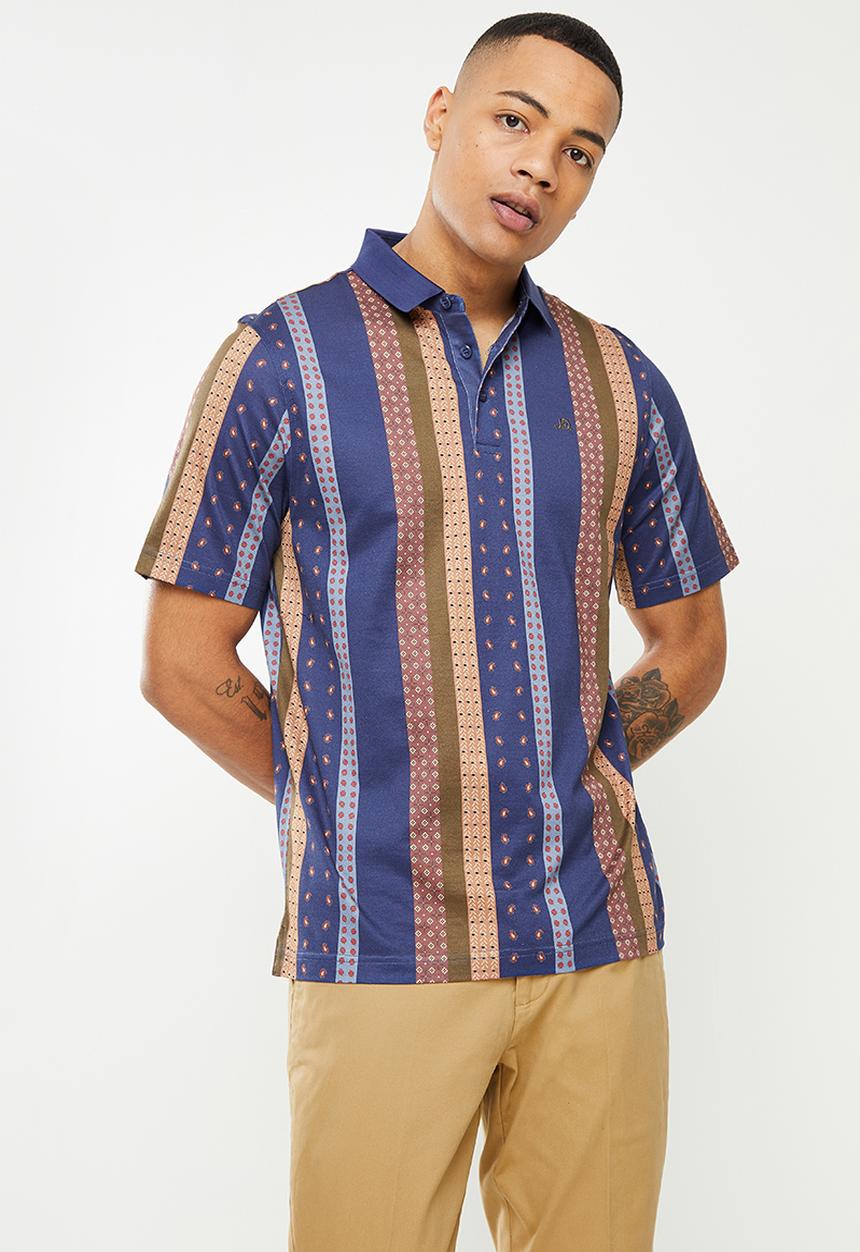 Jonathan D - M545 100% DOUBLE MERCERIZED COTTON - SS Golfer -  Multi