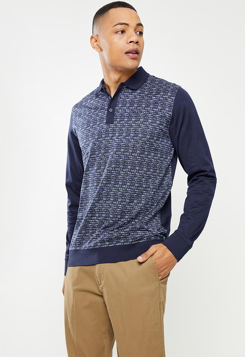 Jonathan D - DOUBLE MERCERIZED COTTON LS GOLFER - Multi